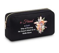 Friendship Gifts for Women Friend Bestie BFF Makeup Bag Birthday Gifts for Sister Daughter Girl Toiletry Bag Christmas Graduation Present for Female Friend Colleague Travel Zipper Pouch