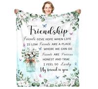 Friendship Gifts for Women, Friend Blanket 152x127cm Thanksgiving for Friends, Friendships Throw Blankets