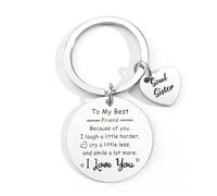 Friendship Gifts for Women, Friend Gifts for Women, Friend Gifts Ideas, Soul Sister Gifts, Valentine Birthday Gifts for Friends Women, Inspirational Keyring, Friendship Keyring, Friend Keyring