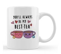 Friendship Gifts for Women Friends,Funny Best Friend Birthday Gift Ideas, Long Distance Friend Gifts, 11oz Ceramic Coffee Mug, You're Always Be My Best Tea
