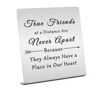 Friendship Gifts for Women Friends Home Office Desk Decor Thank You Gift for Friend Long Distance Friendship Gift Inspirational Gift for Bestie Going Away Gift Plaque Table Decorations Sign
