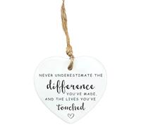 Friendship Gifts for Women Friends Unique, Thank You Gifts for Women Men, Sympathy Gift, Memorial Gift, Grief Gift, Friends Apart, Sympathy Keepsake, Heart Shape Hanging Ornaments (A)