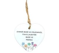 Friendship Gifts for Women Friends Unique, Thank You Gifts for Women Men, Sympathy Gift, Memorial Gift, Grief Gift, Friends Apart, Sympathy Keepsake, Heart Shape Hanging Ornaments (B)