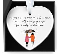 Friendship Gifts for Women Maybe I Can'T Stop The Downpour, But I Will Always Join You for A Walk In The Rain Hard Times Sympathy Support Friendship Keepsake Gift for Birthday