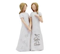Friendship Gifts for Women Sculpted Hand-Painted Sister Birthday Gifts-You Are the Sister I Got to Choose-Waterproof Resin Funny Gifts for Friends sister birthday gifts you are the sister i got to ch