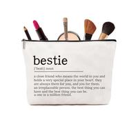 Friendship Gifts for Women - VivaJoy Friend Gift Cosmetic Bags, Funny Gifts for Friends, Bestie Gift for Womens Makeup Bag,Birthday Present for Women Friends