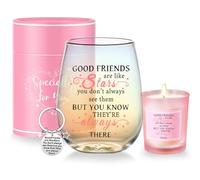 Friendship Gifts for Women Wine Glasses Drinking Personalised Birthday Gifts for Friend Women Special Friends Gift Leaving Gift for Her Colleague Best Friends Sister Christmas Galentines Present