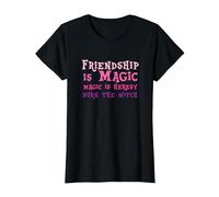 Friendship is Magic Magic is Heresy Burn The Witch T-Shirt, Women, Black, Small