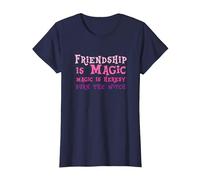 Friendship is Magic Magic is Heresy Burn The Witch T-Shirt, Women, Navy Blue, X-Small