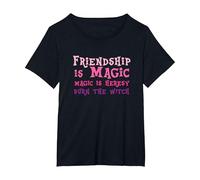 Friendship is Magic Magic is Heresy Burn The Witch T-Shirt, Women's Plus, Black, 6X