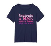 Friendship is Magic Magic is Heresy Burn The Witch T-Shirt, Women's Plus, Navy Blue, 4X