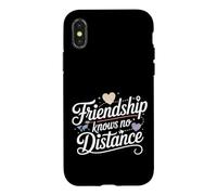Friendship Knows No Distance Far Besties Friendship Case for iPhone X/XS
