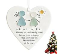Friendship Ornament,2D Acrylic Holiday Prop - Tree Decor Friendship Pendant - for Bedroom Living Room Parties Family Gatherings Outdoor Windowsills Yard