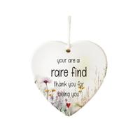 Friendship Ornaments For Ture Friends, Ceramic Decorations, Friendship Souvenirs, Birthday Gifts For Friends (You Are A Rare Find)