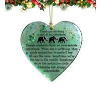 Friendship Pendant, Heart-Shaped Friendship Memory Decoration, Heart Christmas Tree Pendant, as a Gift for Friends, Girls, Women, Family and