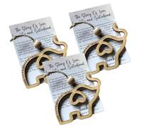 Friendship Present Sisterhood Elephant, Wooden Sisterhood Elephant Ornaments, A story of love and loyalty Elephant ornament Present, Wooden Elephant Christmas Ornament for Best Sisters Friends