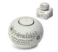 Said With Sentiment Candle Holder: Friendship