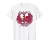 Friendship Wine Lover Quote Red White Vino Value Graphic T-Shirt, Men, White, M