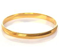 Frienemy Presents Stylish Classic 22K Gold Colour Plated Premium Textured Glossy Finish Brass Broad Sikh Sardar Punjabi Kada Bangle Bracelet for Men Boys Daily Wear #Frienemy-1999