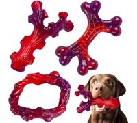 Frienhund 3 Pack Indestructible Dog Chew Bones for Aggressive Chewers - Heavy Duty Long Lasting Chew Toys for Large Dogs, Nylon Teeth Cleaning Toys
