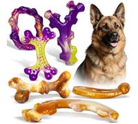 Frienhund 6 Pack Indestructible Dog Toys for Aggressive Chewers, Durable Nylon Bone for Large Dogs, Dog Toy for Aggressive Chewer Large Breed, A Mixed Special Edition Set
