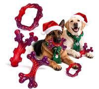 Frienhund 6-Pack Indestructible Dog Toys for Large Breed: Dog Toys for Aggressive Chewers, Nylon Dog Chew Bones for Large Dogs, Dog, Irresistible Beef Flavor