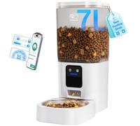 Frienhund 7L Automatic Cat Feeder with App Control: Automatic Dog Feeder with Large Pet Food Storage, Auto Cat Food Dispenser with Timer for Multiple Pets,Detachable for Easy Cleaning (2.4G & 5G WiFi)