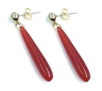 Frieren Beyond Journey's End Anime Manga Himmel Red Tear Drop Teardrop Memento Master Mage Flamme Stud Earrings Ear Rings Cute Kawaii Cosplay