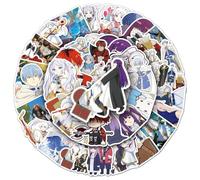 Frieren: Beyond Journey's End Stickers for Laptop (50 PCS),Gift for Children Teens Adults Girl Boys,Waterproof Stickers for Water Bottle,Anime Stickers for Scrapbook,Skateboard,Bike,Phone,Dairy