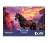 Friesian, 1000-piece Puzzle, Leisure And Mental Challenge in One, Perfect for Collectors Or Art Lovers, Suitable for Ages 10+, Horse, 70x50cm/1000pcs