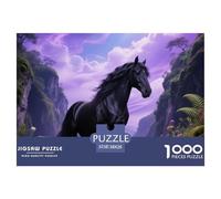 Friesian, 1000-piece Puzzle, Leisure And Mental Challenge in One, Perfect for Collectors Or Art Lovers, Suitable for Ages 10+, Horse, 38x26cm/1000pcs