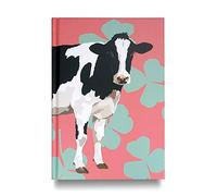 Friesian Cow Hardback Notebook - Premium 160 Page A5 Lined Ruled Travel Journal - Leslie Gerry