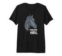 Friesian Girl Quote Horse Lover Equestrian Horse Riding Premium T-Shirt