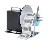 Frifreego Automatic Label Rewinder Speed-Adjustable Label Rewinding Machine, Synchronized with Printer, Adjustable Core Holder 1"- 3", Label Width 120mm/4.72 inch,Roll Diameter 185mm/7.28"