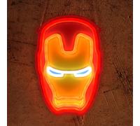 FRIFUN Gaming Neon Signs Iron-Man Neon Sign Anime Gamer LED Lights for Man Cave Wall Decor Bedroom Mar-vel Fans Gamer Teen Boys Party Gifts