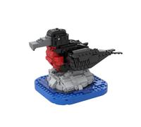 Frigate Bird Wildlife Animal Building Brick, Mechanical Bird with Display Base，Steampunk Collectible Display Model Kits Creative Design Construction Blocks Gifts for Adult - 543 Pieces