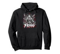 Frigg Norse Goddess Throne Ravens Runes Viking Mythology Pullover Hoodie