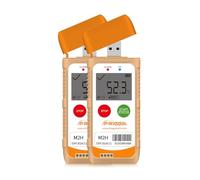 Frigga M2 2 Pack Reusable Temperature Humidity Data Logger USB Digital Refrigerator Thermometer Multi-Use Temperature Recorder High Accuracy 28800 Points PDF CSV Report
