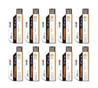 Frigga U1 10 Pack USB Temperature Data Logger Disposable Digital Temperature Pen 28800 Points High Accuracy Thermometer Monitor 200 Days with PDF CSV Report