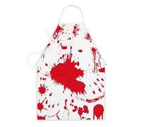 fright night halloween unisex bloody apron butcher, demon barber sweeney todd, surgeon, scary nurse fancy dress costume