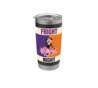 Fright Night Retro Pin Up Witch Halloween Design Stainless Steel Insulated Tumbler
