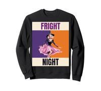 Fright Night Retro Pin Up Witch Halloween Design Sweatshirt