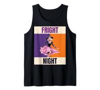 Fright Night Retro Pin Up Witch Halloween Design Tank Top
