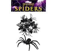 Fright Nite Halloween Spooky Creations 9pc Scary Spiders Halloween Fun Accessory