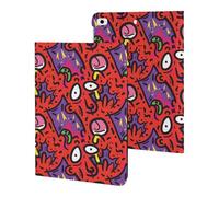 Fright Scream Abstract Doodles Slim Case Compatible with iPad 10th 9th 8th 7th Generation 2022 2021 2020 2019 Protective Cover Stand