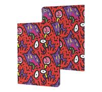 Fright Scream Abstract Doodles Slim Case Compatible with iPad 10th 9th 8th 7th Generation 2022 2021 2020 2019 Protective Cover Stand