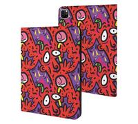 Fright Scream Abstract Doodles Slim Case Compatible with iPad 10th 9th 8th 7th Generation 2022 2021 2020 2019 Protective Cover Stand