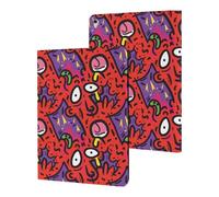 Fright Scream Abstract Doodles Slim Case Compatible with iPad 10th 9th 8th 7th Generation 2022 2021 2020 2019 Protective Cover Stand