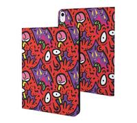Fright Scream Abstract Doodles Slim Case Compatible with iPad 10th 9th 8th 7th Generation 2022 2021 2020 2019 Protective Cover Stand