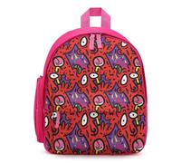 Fright Scream Abstract Doodles Small Backpack Cute Mini Shoulder Bag 12.6 × 9.4 × 5.9 Inches Daypack